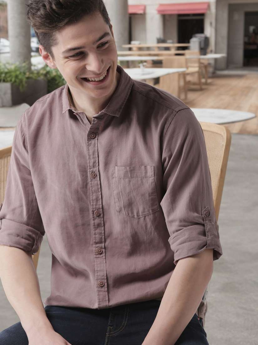 Buy Mast Harbour Regular Fit Solid Cotton Linen Shirt Shirts for Men 4128373 Myntra