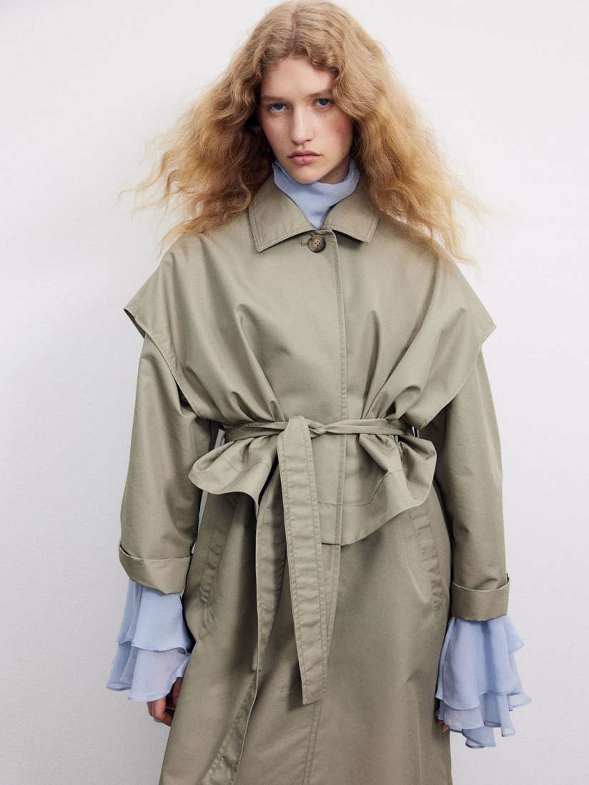 Buy H M Maxi Trench Coat Coats for Women 30881973 Myntra