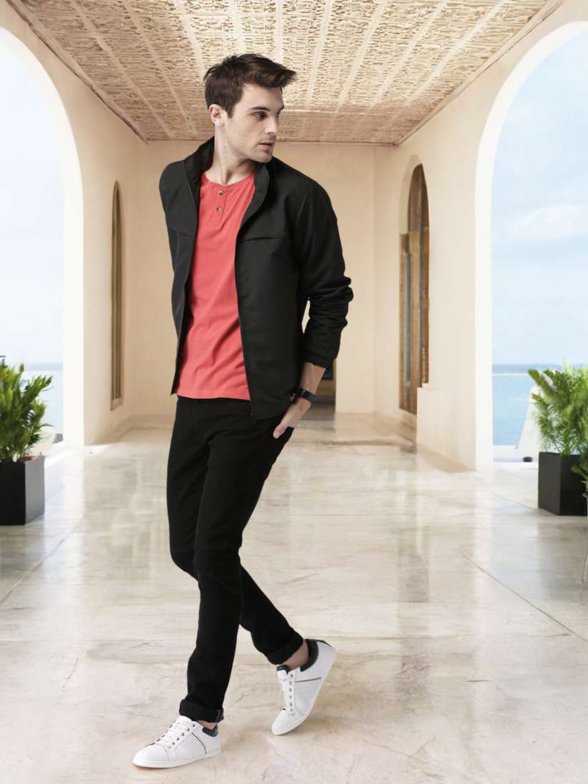 Buy Mast Harbour Men Black Solid Sporty Jacket Jackets for Men 2013382 Myntra