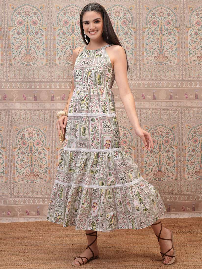 Buy Vishudh Floral Printed Maxi Dress Dresses for Women 30908113 Myntra