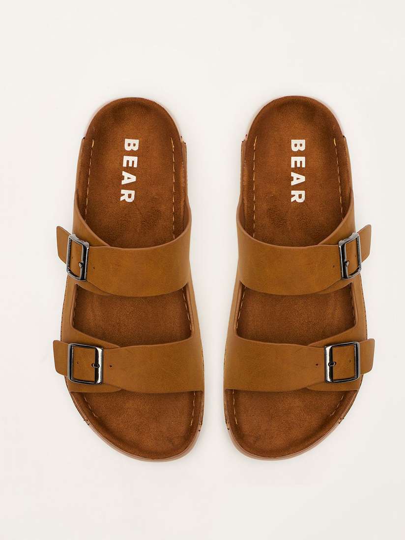 Buy THE BEAR HOUSE Men Double-Buckle Comfort Slide Sandal