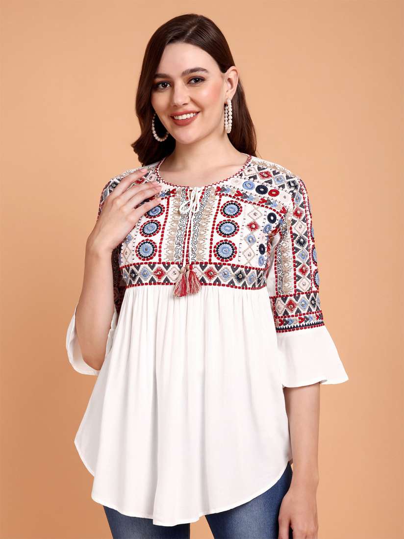 Buy Atha Fashion Women Floral Embroidered Thread Work Pure Cotton Thread Work Kurti Kurtis for Women 30919409 Myntra