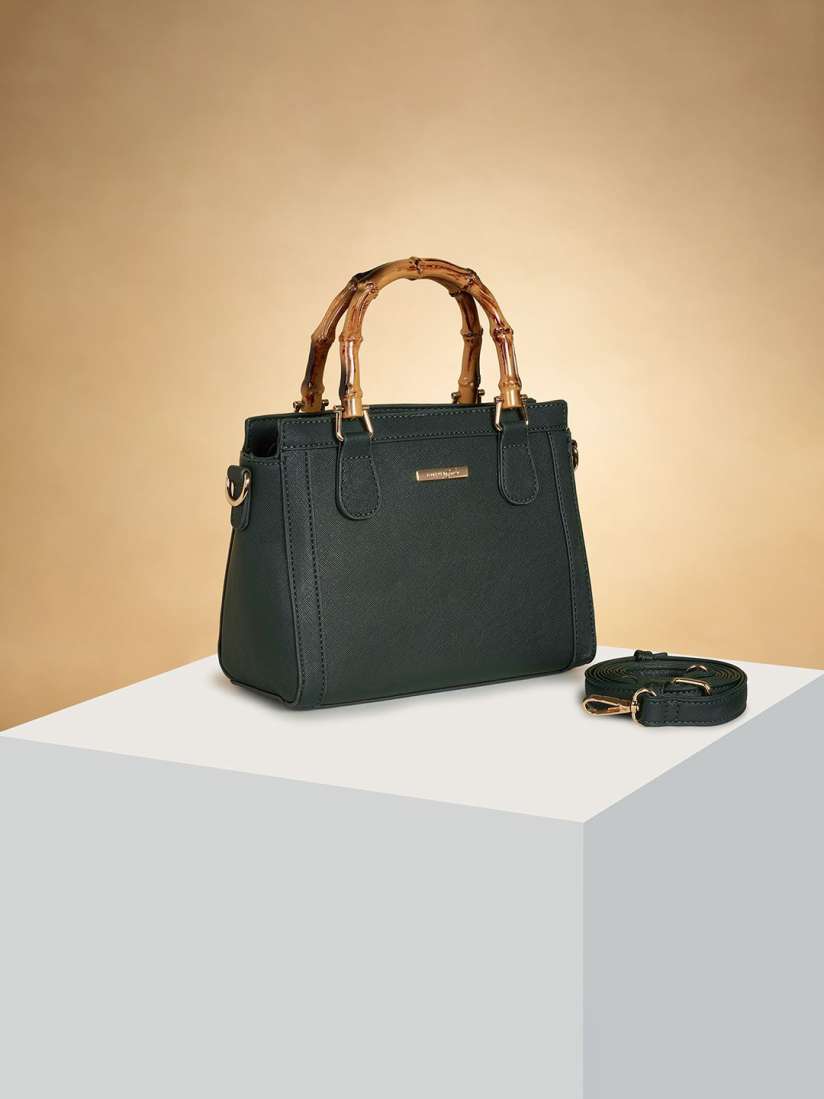 Buy Forever Glam by Pantaloons Colourblocked PU Structured Sling Bag with Tasselled Handbags for Women 30886247 Myntra