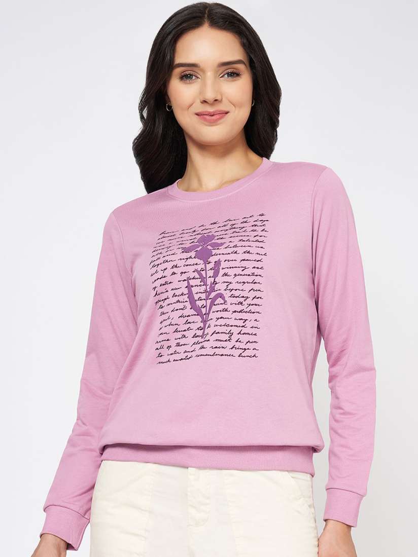 Buy Honey by Pantaloons Women Floral Printed Round Neck Cotton Pullover Sweatshirt Sweatshirts for Women 30931969 Myntra