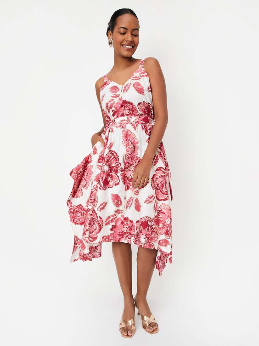 Buy Max x Kalki Women Floral Printed Asymmetric Hem Dress Dresses for Women 30934734 Myntra