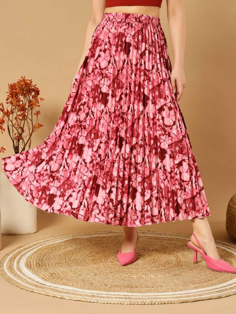 Buy ZWERLON Printed A Line Maxi Skirt Skirts for Women 30904620 Myntra