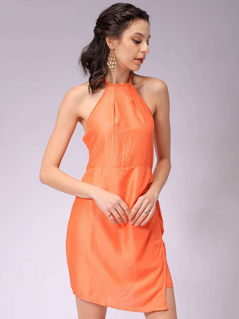 Backless dresses myntra 2025