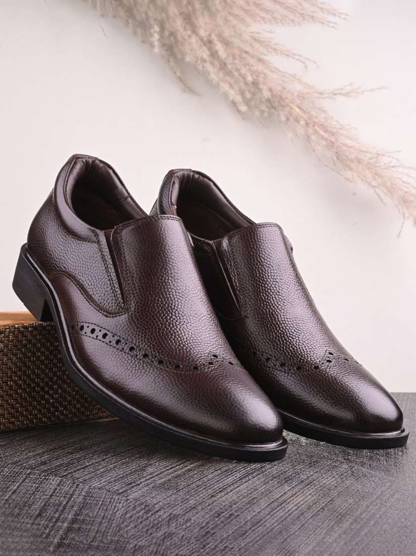 Auserio men's leather formal shoes hotsell