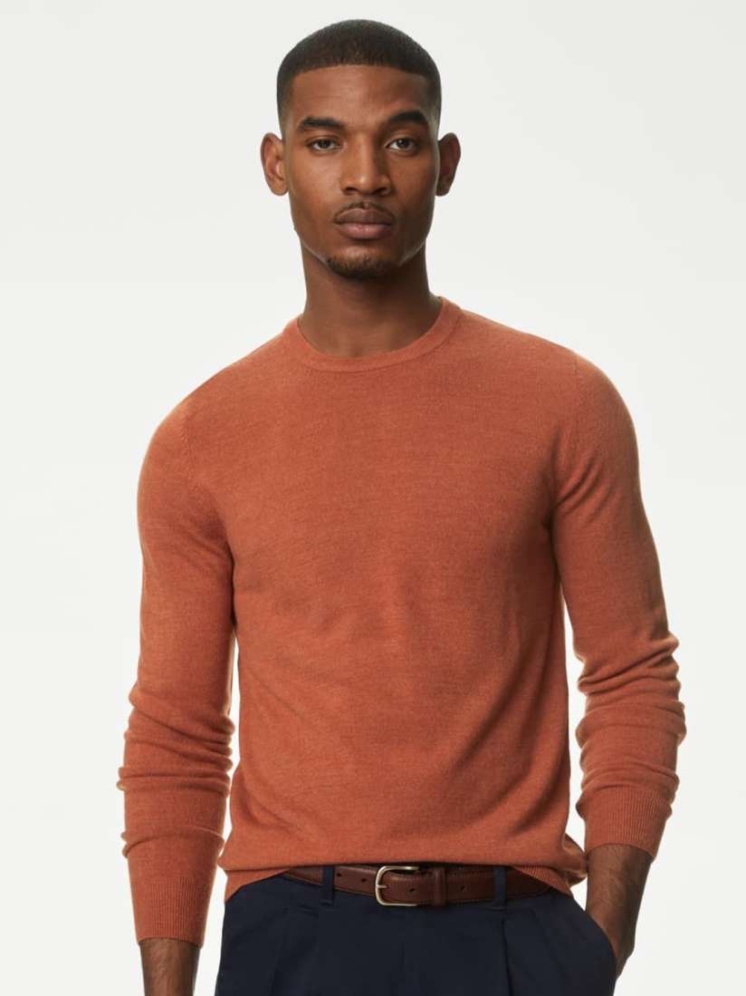 Marks and spencer mens pullovers online