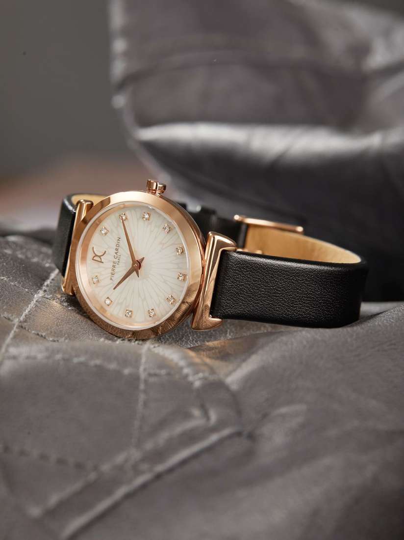 Pierre cardin watch leather strap hotsell