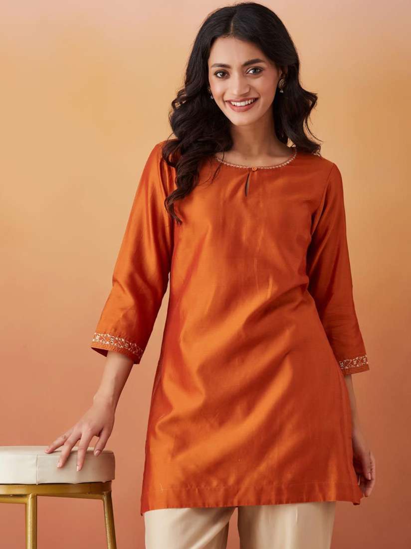Fabindia cotton silk kurtis clearance