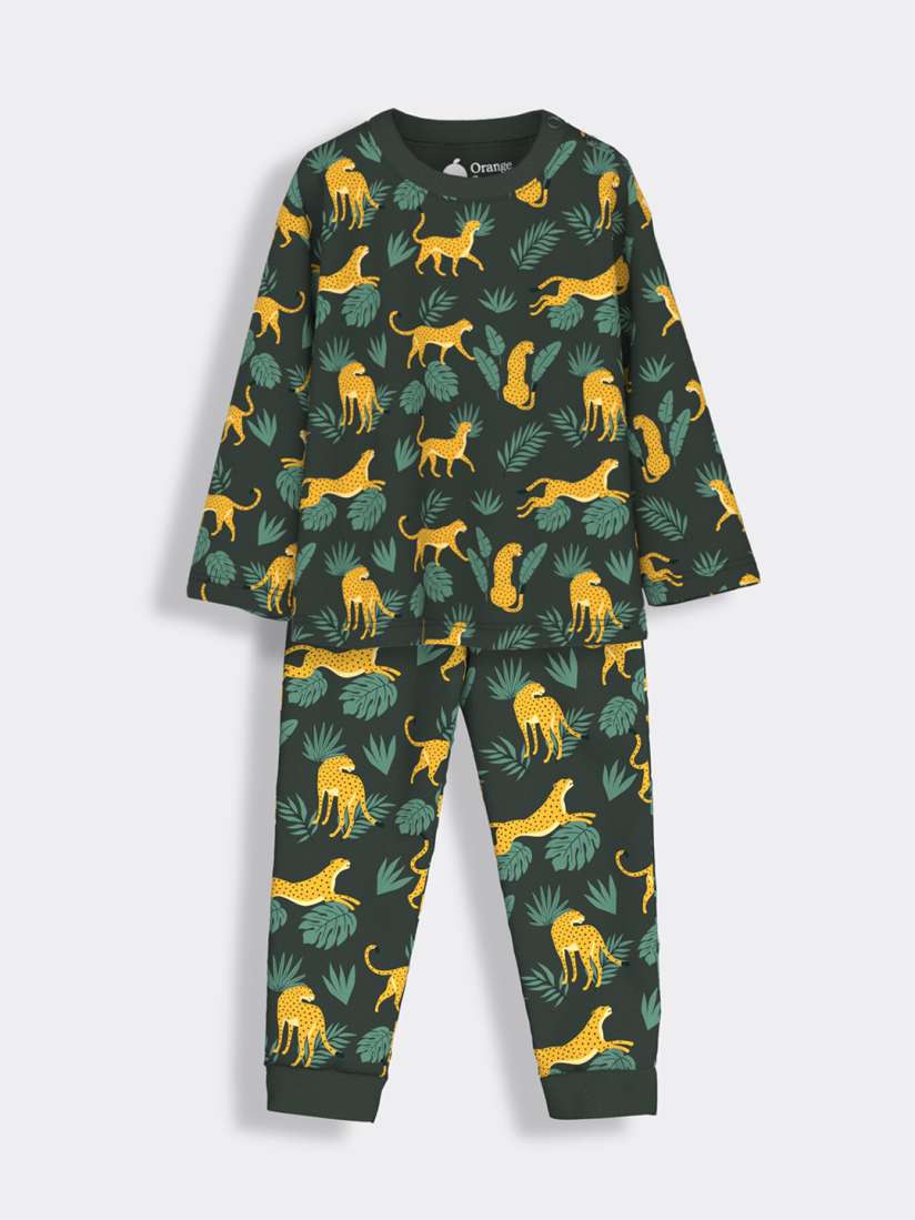 Buy Orange Sugar Unisex Kids Printed Pure Cotton T shirt with Pyjamas Clothing Set for Unisex Kids 30962964 Myntra