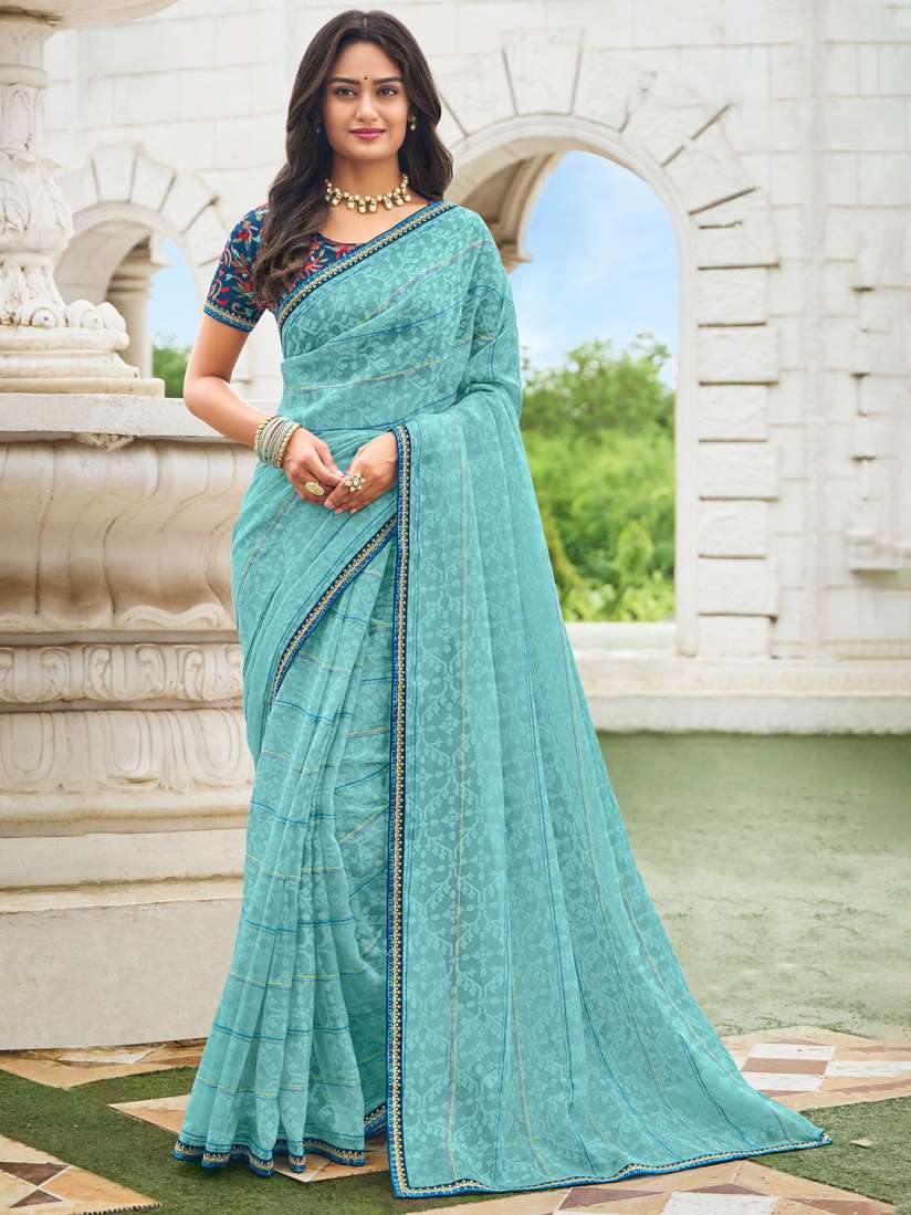 Buy Laxmipati Floral Sequinned Brasso Saree Sarees for Women 30969493 Myntra
