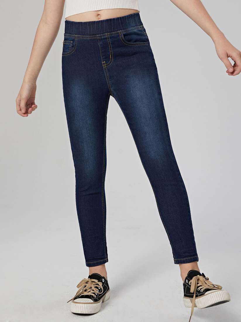 Buy Kotty Girls Low Distress Stretchable Jeans Jeans for Girls 30989554 Myntra
