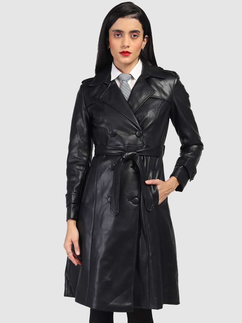 Buy HONNETE Women Double Breasted Trench Coats Coats for Women 30955810 Myntra
