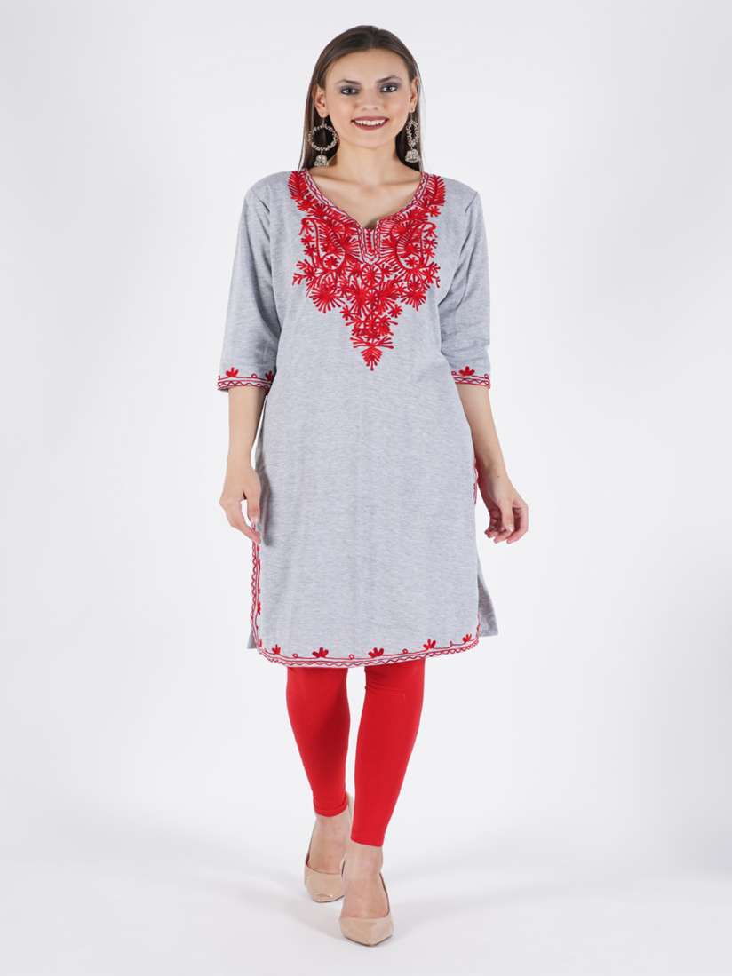 Woollen kurti on myntra best sale