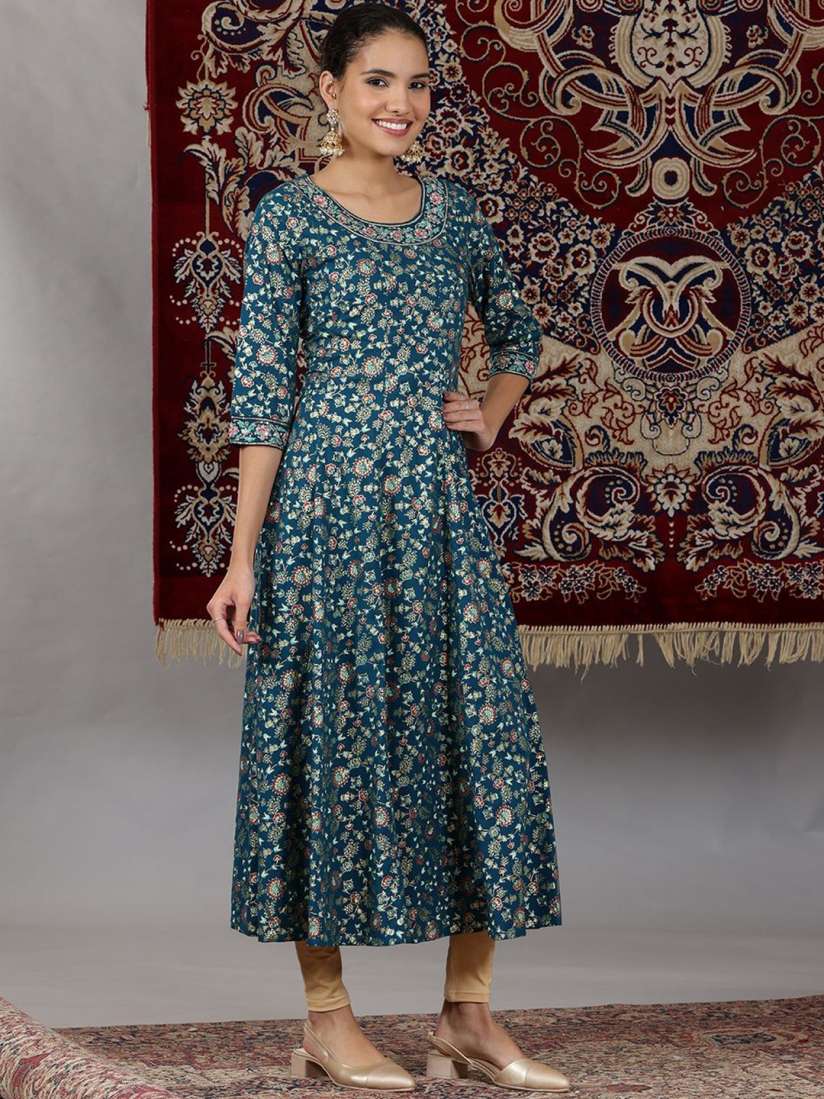 Buy AURELIA Women Printed Anarkali Kurta Kurtas for Women 30964826 Myntra