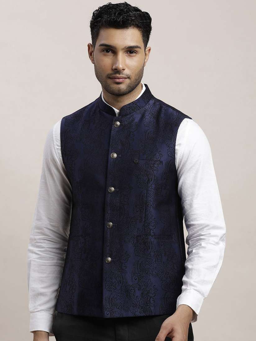 Buy Turtle Self Design Slim Fit Nehru Jacket Nehru Jackets for Men 30930978 Myntra