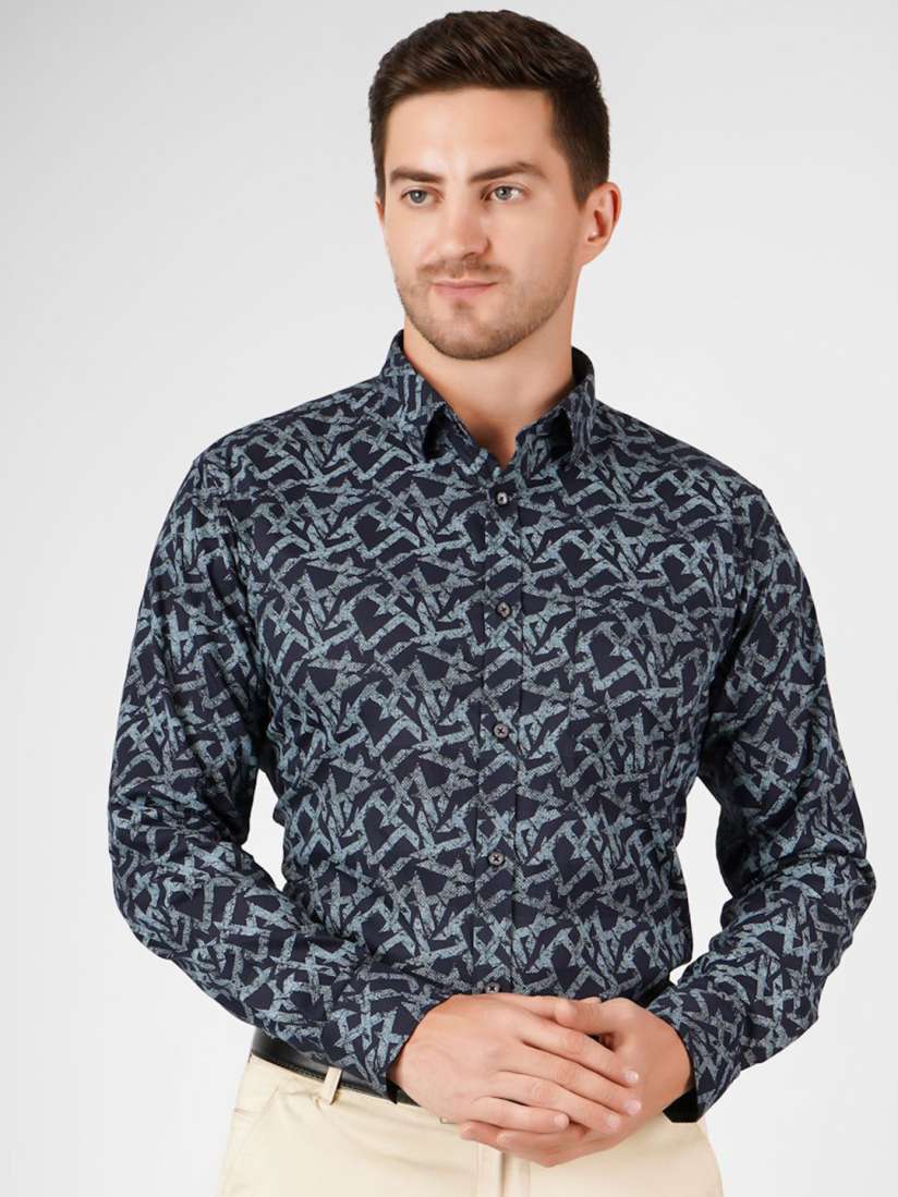 Buy DESIGN UP Men Relaxed Slim Fit Opaque Printed Party Shirt Shirts for Men 30986945 Myntra