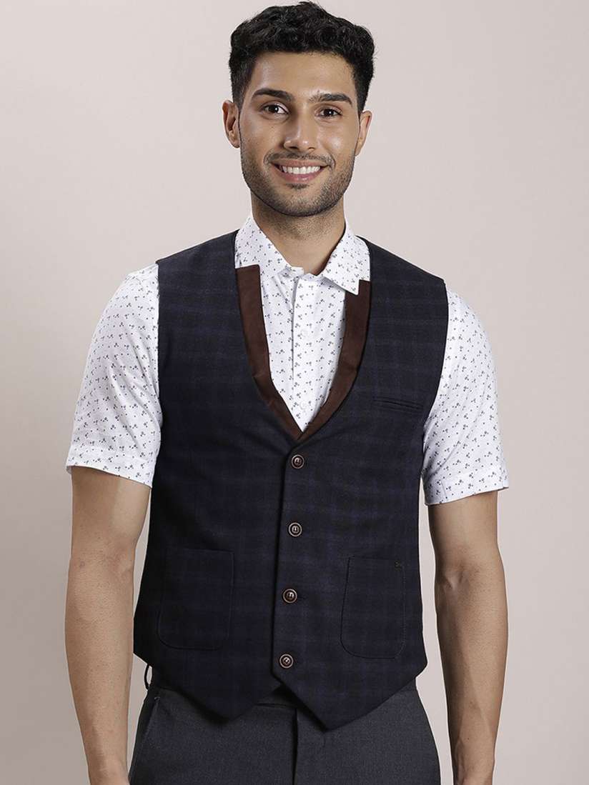Buy Turtle Printed Slim Fit Waistcoat Waistcoat for Men 30931008 Myntra