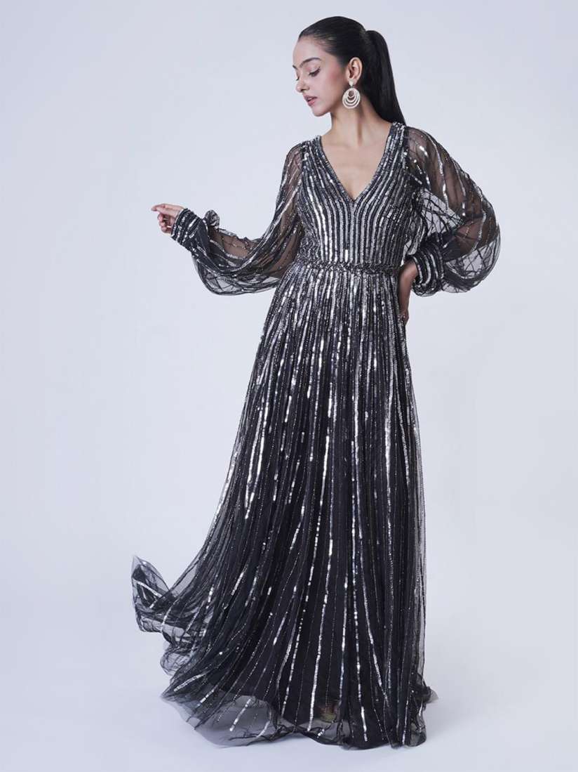 Long dress myntra on sale