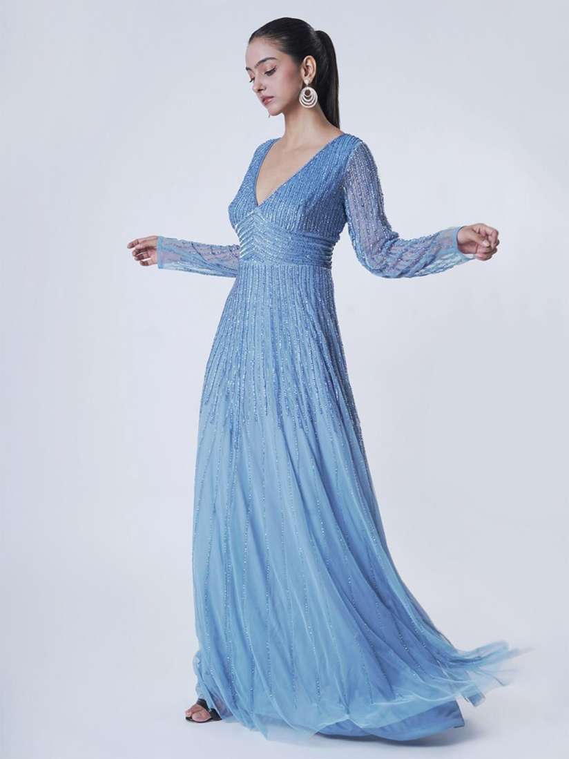 Buy UPGRADE Embellished Net Maxi Dress Dresses for Women 31030564 Myntra