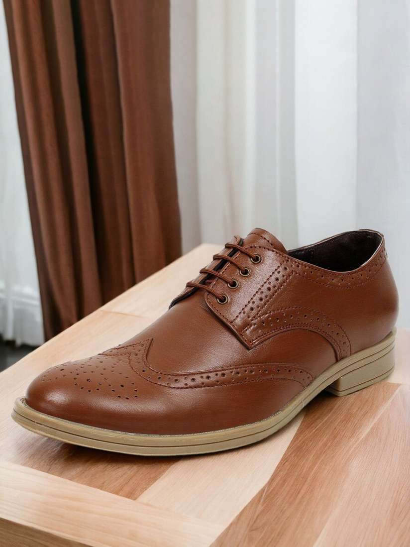 Myntra leather shoes for mens clearance