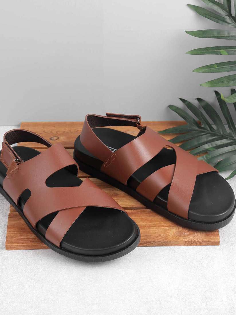 Buy Metro Men Leather Comfort Sandals Sandals for Men 30992905 Myntra