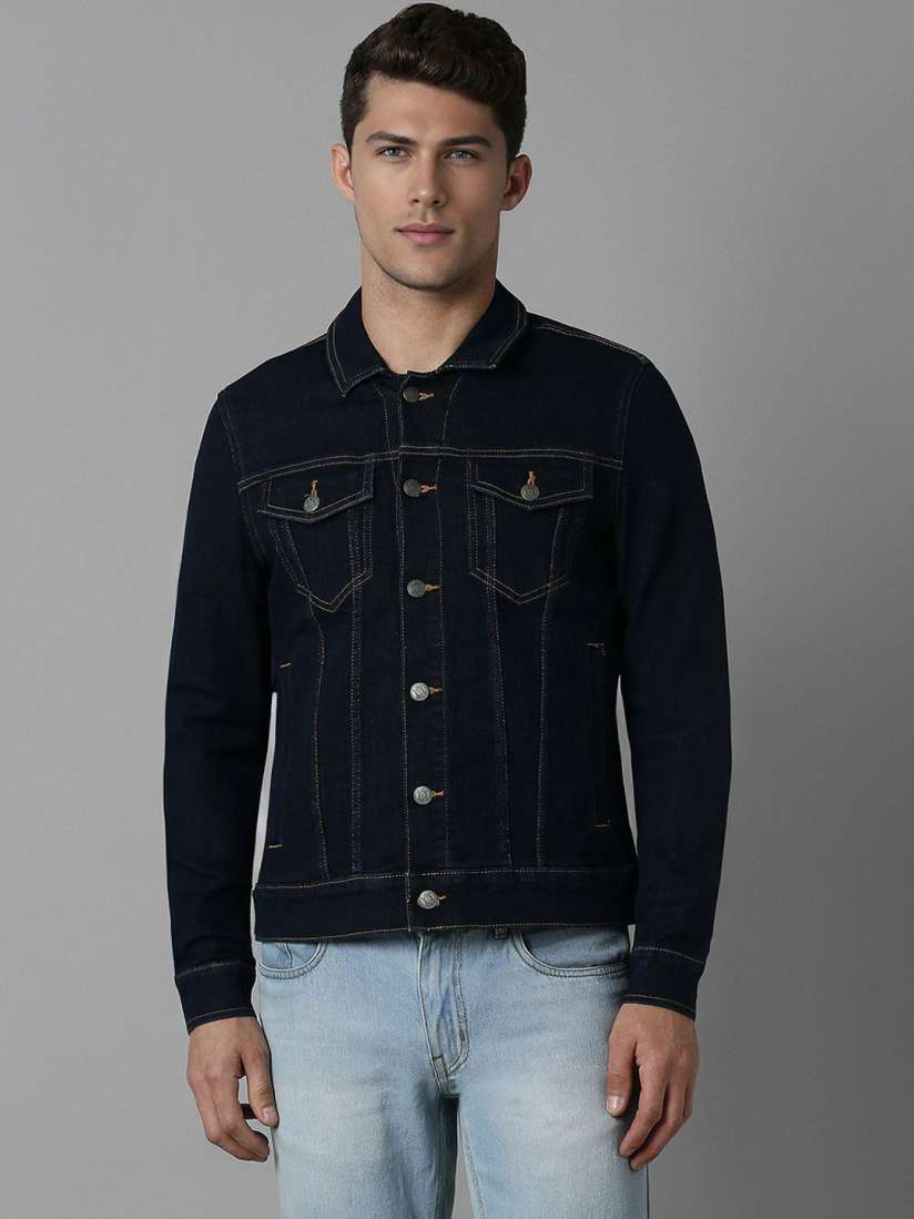 Louis philippe denim jacket best sale
