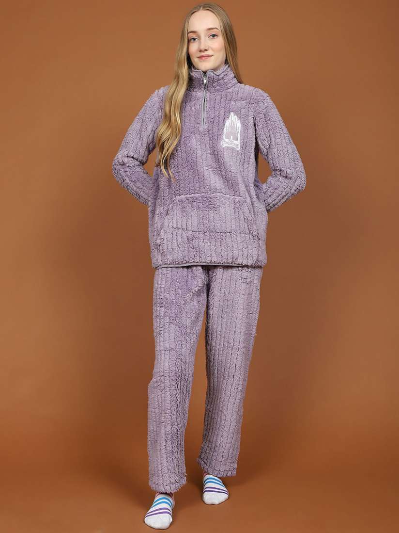 Buy MADAME M SECRET Women Striped Night suit Night suits for Women 31018053 Myntra