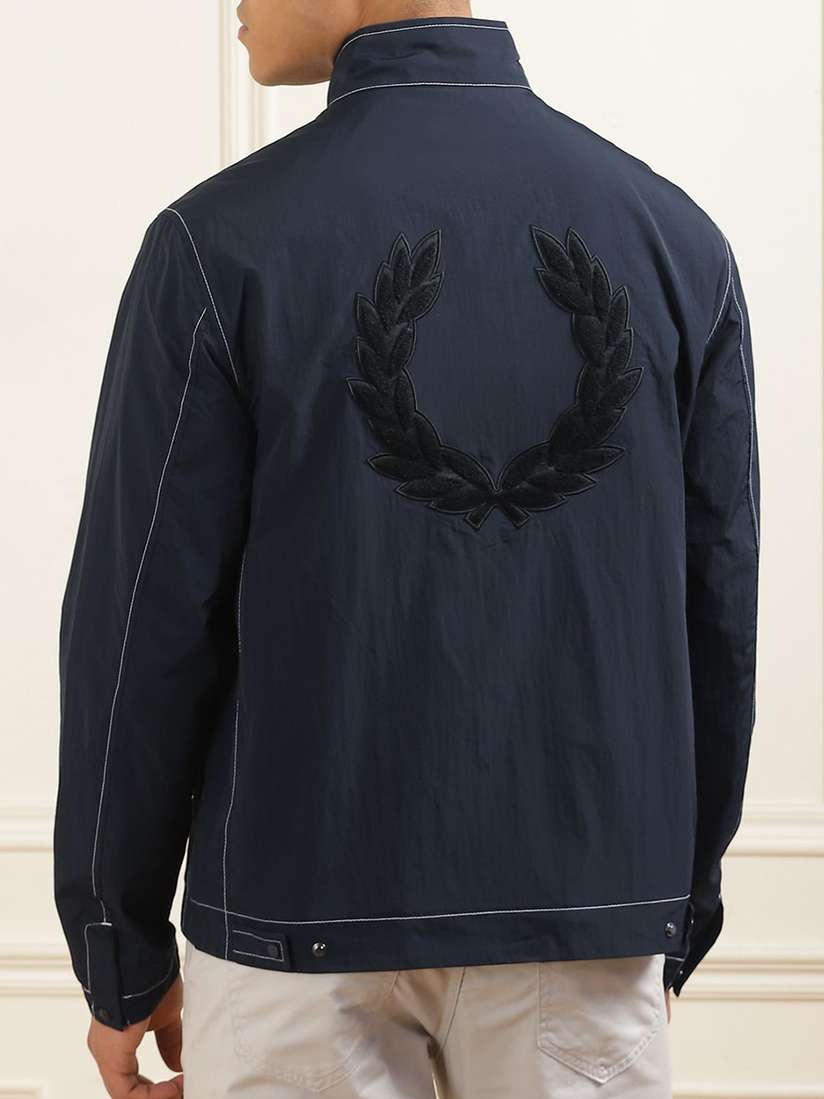 Bomber Jacket Fred Perry Jacke Blau Perry Navy Fred Perry