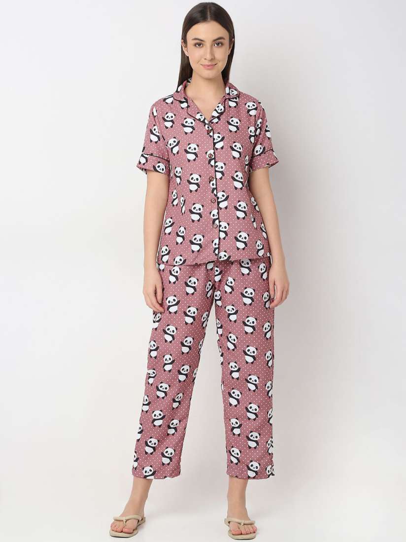 Buy Smarty Pants Women Printed Night suit Night suits for Women 30817295 Myntra