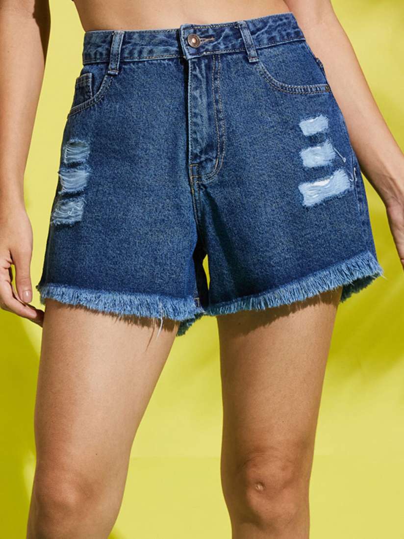 Loose fitting jean shorts online