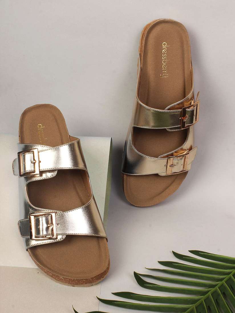 Buy DressBerry Women Open Toe Flats with Buckles Flats for Women 30793880 Myntra