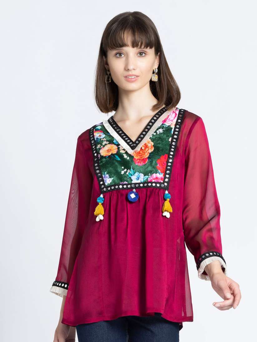 Myntra ethnic tops shop
