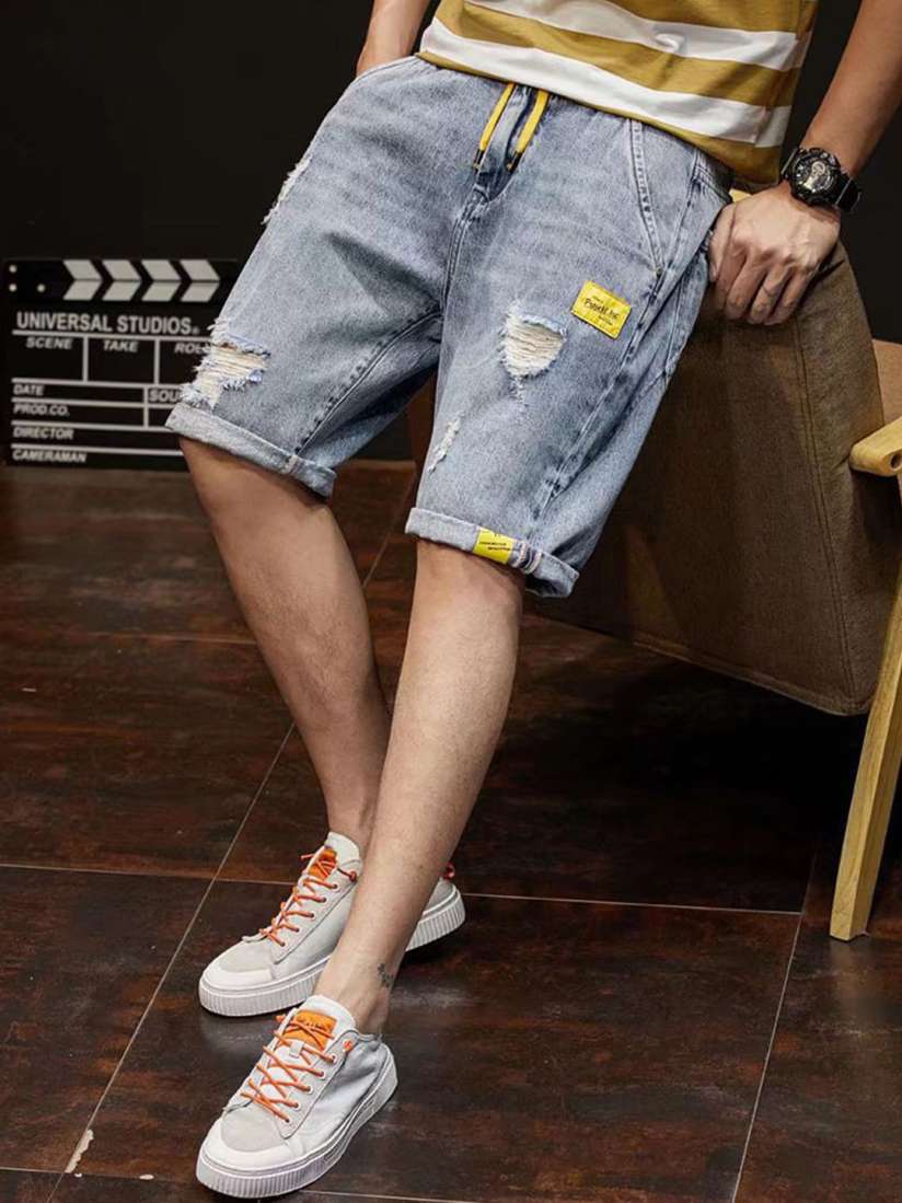 Mens denim shorts shop