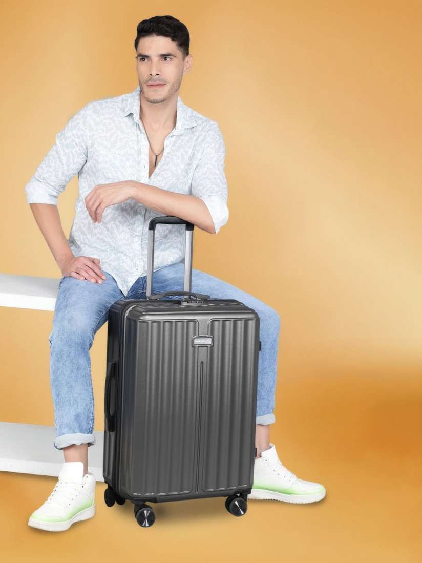 Buy Roamify Polycarbonate 8 wheel Hard Small Medium Trolley Suitcase Trolley Bag for Unisex 30789248 Myntra