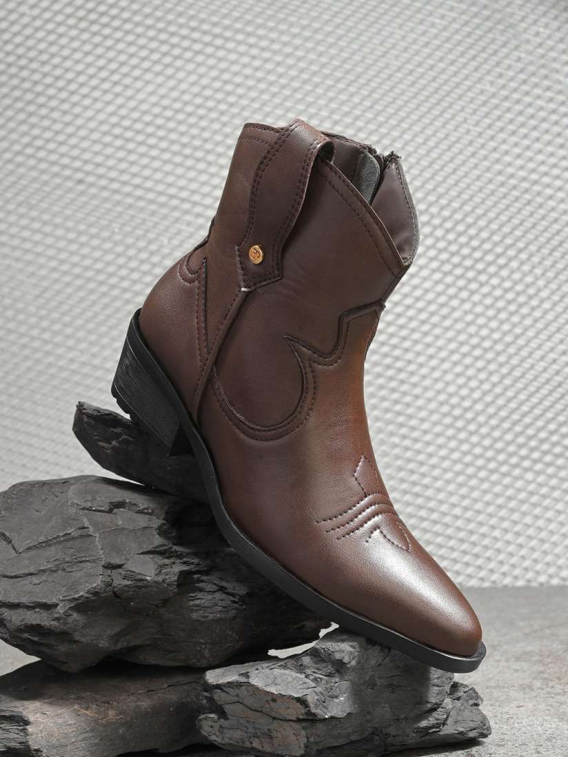Buy El Paso Women Synthetic Block Heeled Cowboy Boots Boots for Women 31055292 Myntra