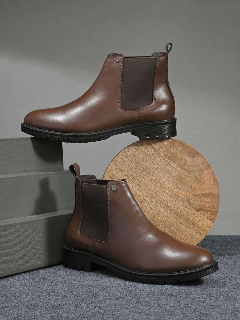 Buy El Paso Men Round Toe Block Heeled Chelsea Boots Boots for Men 31051372 Myntra
