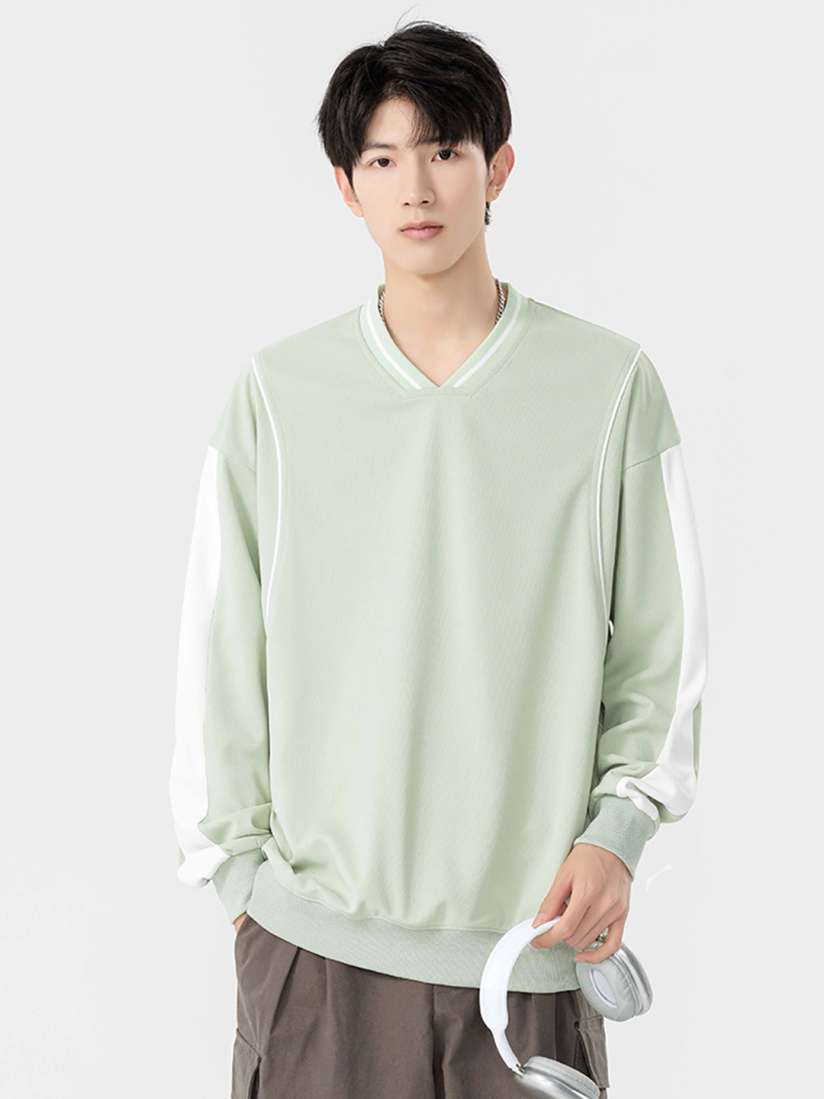 Men's v neck sweatshirts for sale cheap