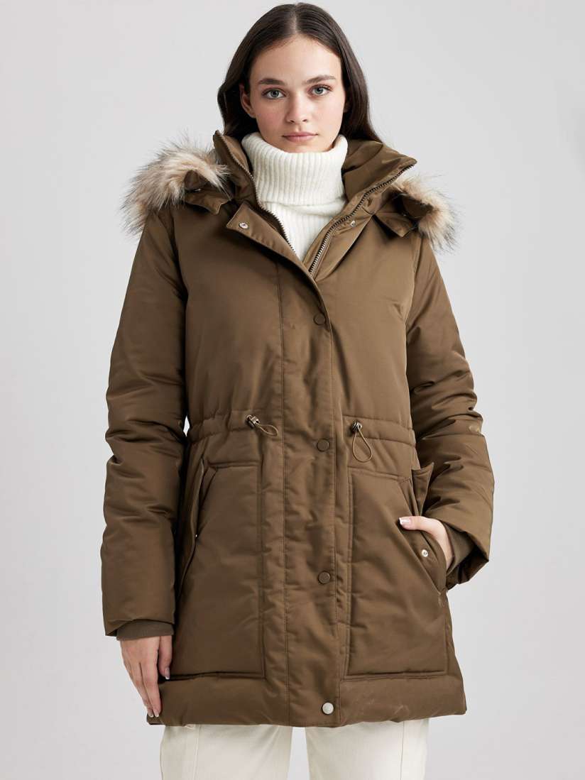 Defacto coat parka shop