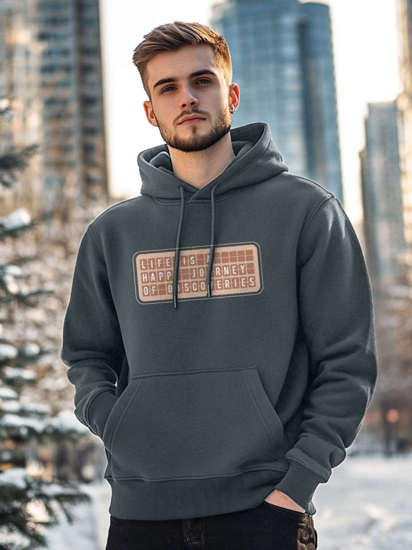 Buy NOBERO Men Printed Hooded Sweatshirt Sweatshirts for Men 31048817 Myntra