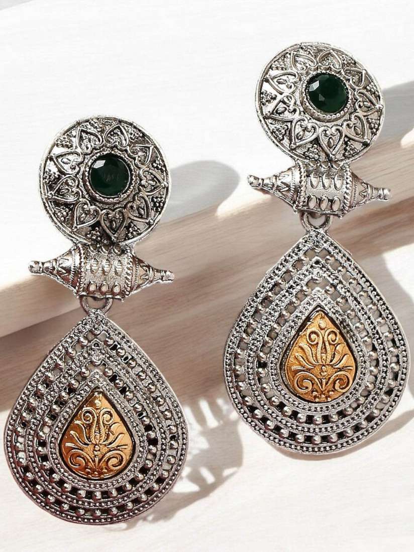 Myntra oxidised earrings shop