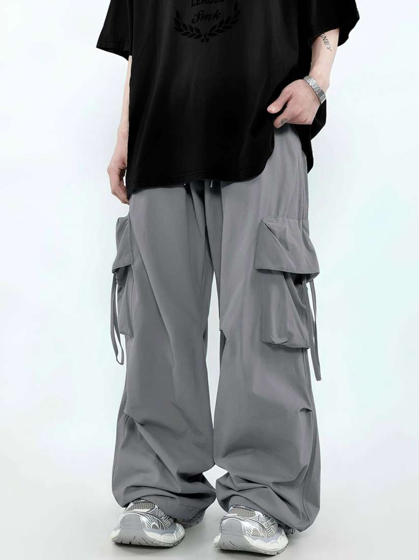 Buy Maniac Men Solid Baggy Fit Cargo Pant Trousers for Men 31023152 Myntra