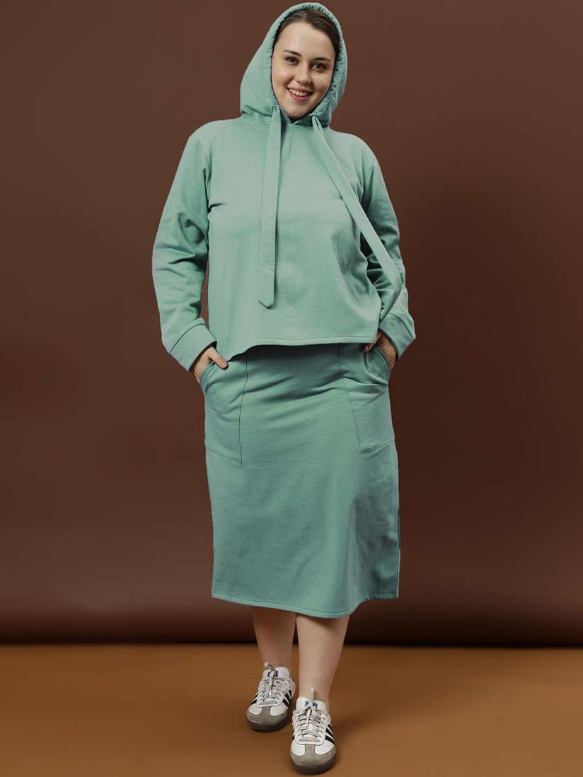 Sweatshirt fleece skirt sale
