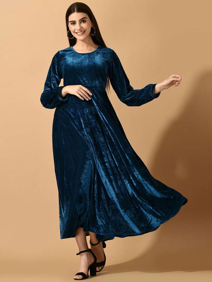 Buy Sangria Women Fit Flare Maxi Dress Dresses for Women 31024378 Myntra