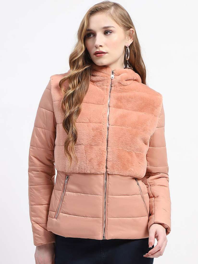 Buy Madame Women Colourblocked Polyester Longline Padded Jacket Jackets for Women 31027253 Myntra