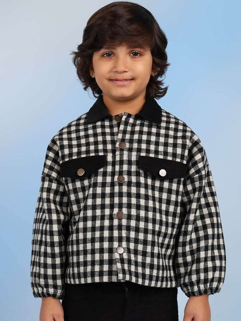 Buy The Tribe Kids Boys Checked Cotton Parka Jacket Jackets for Boys 31070509 Myntra