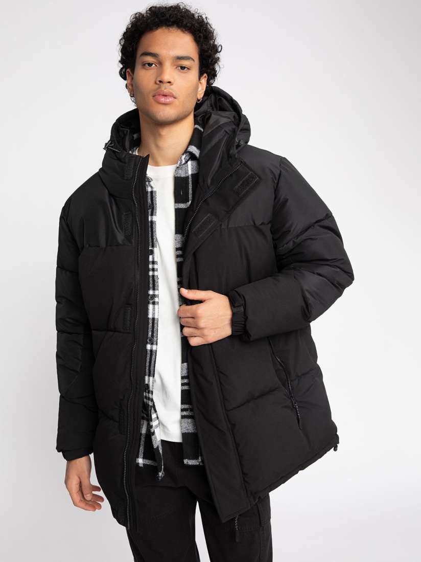 Men longline puffer jacket store