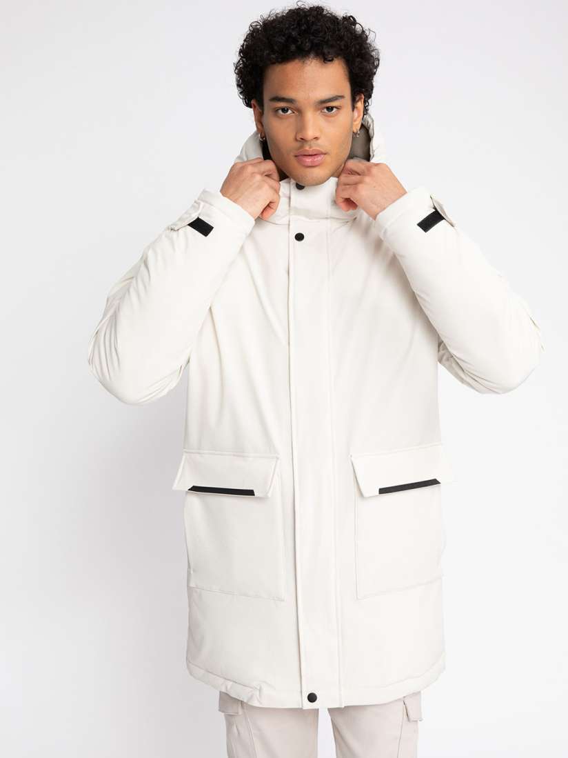 Buy DeFacto Men Longline Parka Jacket Jackets for Men 31036058 Myntra